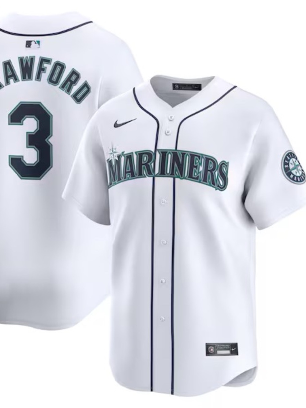 NWT youth medium 10/12 Seattle Mariners J.P. Crawford Nike MLB Baseball Jersey